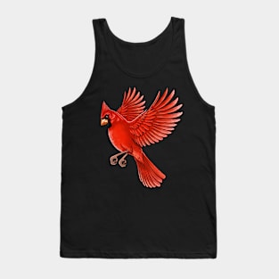 Red Cardinal bird Tank Top